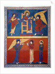 The Angel receiving the Book from the Lord and giving it to St. by Anonymous