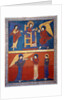 The Angel receiving the Book from the Lord and giving it to St. by Anonymous