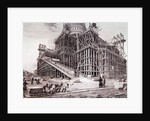 Construction of the church of the Winter Palace (St. Petersburg) by Anonymous