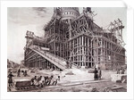 Construction of the church of the Winter Palace (St. Petersburg) by Anonymous