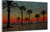 Sunset and Coconut Trees by Anonymous