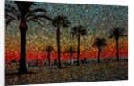 Sunset and Coconut Trees by Anonymous