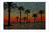 Sunset and Coconut Trees by Anonymous
