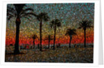Sunset and Coconut Trees by Anonymous