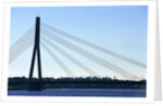 Vansu Bridge, Daugava River, Riga, Latvia by Anonymous