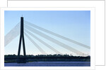 Vansu Bridge, Daugava River, Riga, Latvia by Anonymous