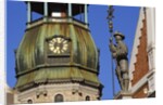 Town Hall Square, Blackheads House, St. Peter's Church, Riga, Latvia by Anonymous