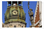 Town Hall Square, Blackheads House, St. Peter's Church, Riga, Latvia by Anonymous