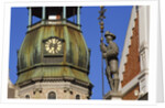 Town Hall Square, Blackheads House, St. Peter's Church, Riga, Latvia by Anonymous