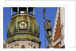 Town Hall Square, Blackheads House, St. Peter's Church, Riga, Latvia by Anonymous