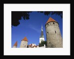 Oleviste Church, Old Town Wall, Old Town, Tallinn, Estonia by Anonymous