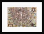 Map of Bologna from Civitates Orbis Terrarum by Anonymous