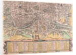 Map of Ancient Rome from Civitates Orbis Terrarum by Anonymous