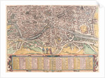 Map of Ancient Rome from Civitates Orbis Terrarum by Anonymous