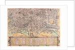 Map of Ancient Rome from Civitates Orbis Terrarum by Anonymous