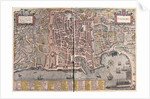 Map of Palermo from Civitates Orbis Terrarum by Anonymous