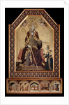 Saint Louis of Toulouse crowns Robert I, King of Naples by Simone Martini