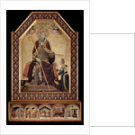Saint Louis of Toulouse crowns Robert I, King of Naples by Simone Martini