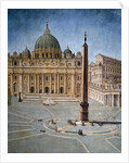 View of Saint Peter's Square in Rome by Anonymous