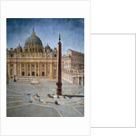 View of Saint Peter's Square in Rome by Anonymous
