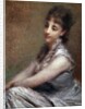 Portrait of Italian Countess Arrivabene by Daniele Ranzoni