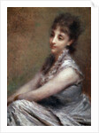 Portrait of Italian Countess Arrivabene by Daniele Ranzoni