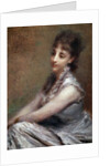 Portrait of Italian Countess Arrivabene by Daniele Ranzoni