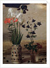 Detail of vases of flowers from the Portinari altarpiece by Hugo van der Goes