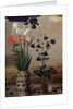 Detail of vases of flowers from the Portinari altarpiece by Hugo van der Goes