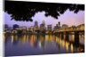 early morning Down Town Portland and Willamette River, Portland Oregon by Anonymous