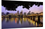 early morning Down Town Portland and Willamette River, Portland Oregon by Anonymous