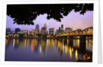 early morning Down Town Portland and Willamette River, Portland Oregon by Anonymous