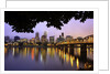 early morning Down Town Portland and Willamette River, Portland Oregon by Anonymous