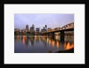 early morning Down Town Portland and Willamette River, Portland Oregon by Anonymous