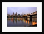early morning Down Town Portland and Willamette River, Portland Oregon by Anonymous