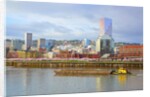 storm over portland and Willamette River, Portland, Oregon by Anonymous