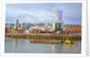 storm over portland and Willamette River, Portland, Oregon by Anonymous