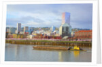 storm over portland and Willamette River, Portland, Oregon by Anonymous