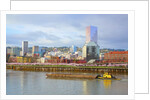 storm over portland and Willamette River, Portland, Oregon by Anonymous