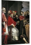 Michelangelo presents his plans for Santa Caterina della Ruota by Anonymous