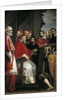 Michelangelo presents his plans for Santa Caterina della Ruota by Anonymous