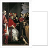 Michelangelo presents his plans for Santa Caterina della Ruota by Anonymous