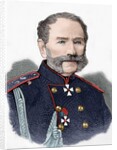 Count of Kotzebue. Engraving. Colored. by Anonymous