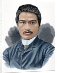 Juan Luna Novicio (1857-1899). Engraving. Colored. by Anonymous