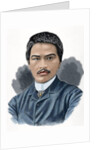 Juan Luna Novicio (1857-1899). Engraving. Colored. by Anonymous