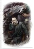 Portrait of french poet Charles Baudelaire surrounded by ghosts by Anonymous