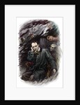 Portrait of french poet Charles Baudelaire surrounded by ghosts by Anonymous