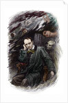 Portrait of french poet Charles Baudelaire surrounded by ghosts by Anonymous