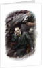 Portrait of french poet Charles Baudelaire surrounded by ghosts by Anonymous