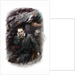 Portrait of french poet Charles Baudelaire surrounded by ghosts by Anonymous
